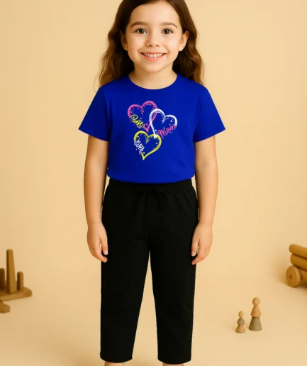 Best Ever Mom Royal Blue Tracksuit for Girls