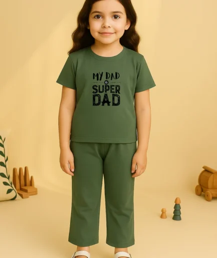 Daddy is Hero Bellbottom Trouzer Full Set