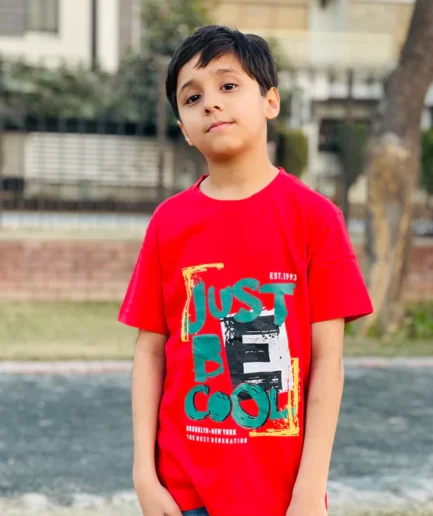 Just Bee Cool Red T-Shirt For Boys