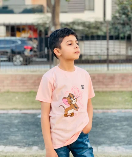 Peach tom jerry T-Shirt For Boys