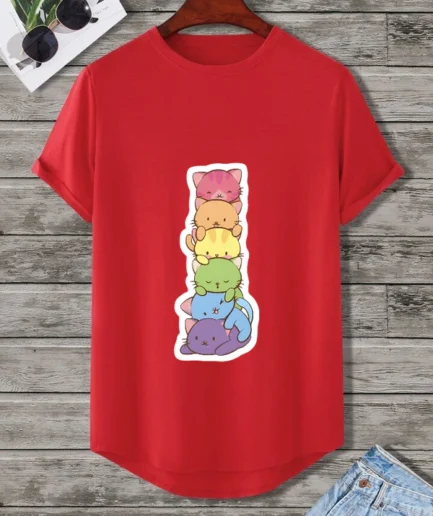 Red T-Shirt For Girls