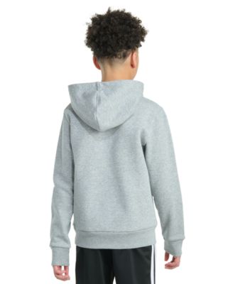 Big Boys Essential Linear Embroidered Fleece Heather Pullover Hoodie