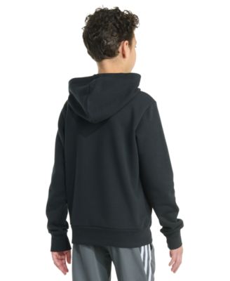 Big Boys Long-Sleeve Essential Linear Embroidered Fleece Pullover Hoodie